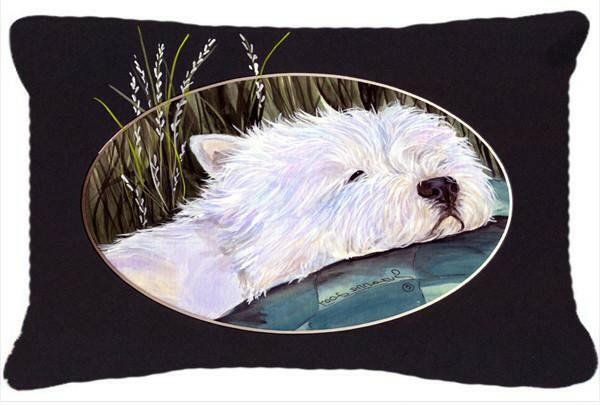 Westie Decorative   Canvas Fabric Pillow by Caroline's Treasures