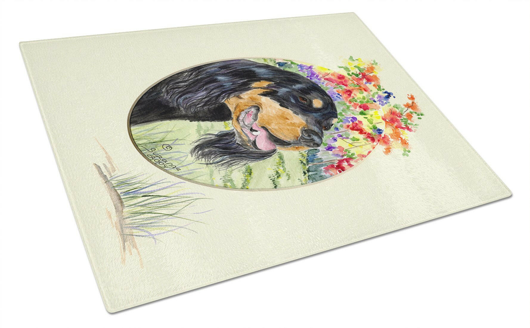 Gordon Setter Glass Cutting Board Large by Caroline's Treasures