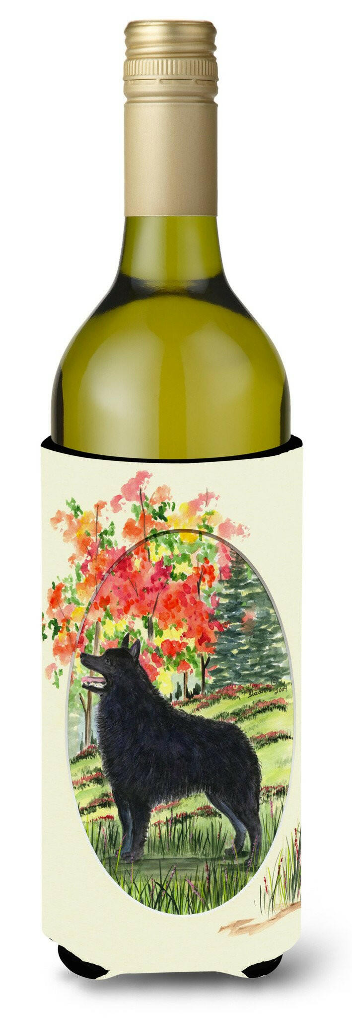 Schipperke Wine Bottle Beverage Insulator Beverage Insulator Hugger by Caroline's Treasures