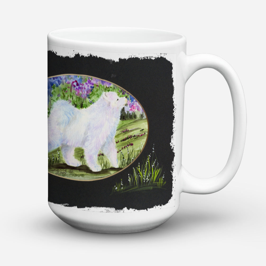 Samoyed Dishwasher Safe Microwavable Ceramic Coffee Mug 15 ounce SS8059CM15  the-store.com.