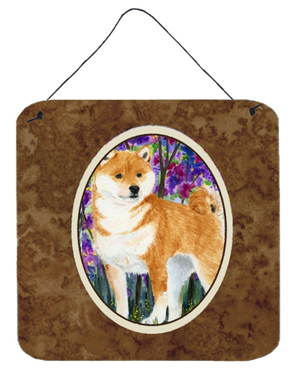 Shiba Inu Aluminium Metal Wall or Door Hanging Prints by Caroline&#39;s Treasures