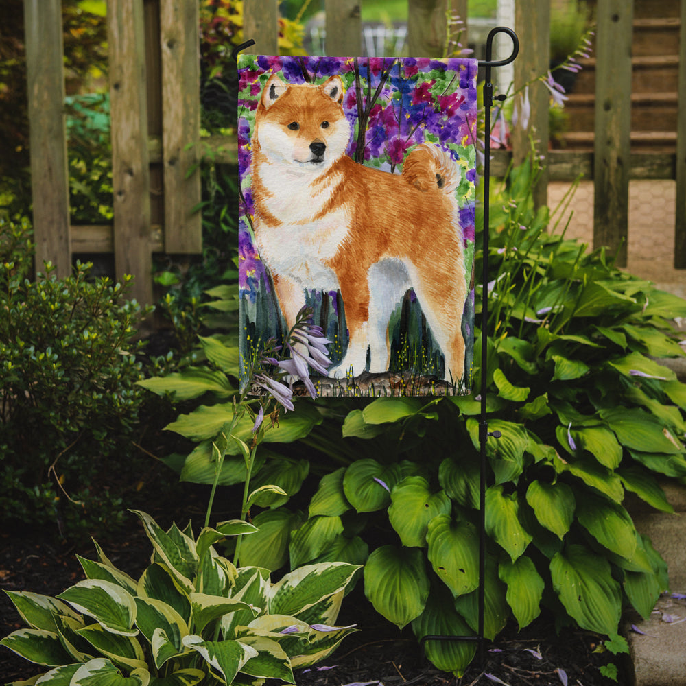 Shiba Inu Flag Garden Size.