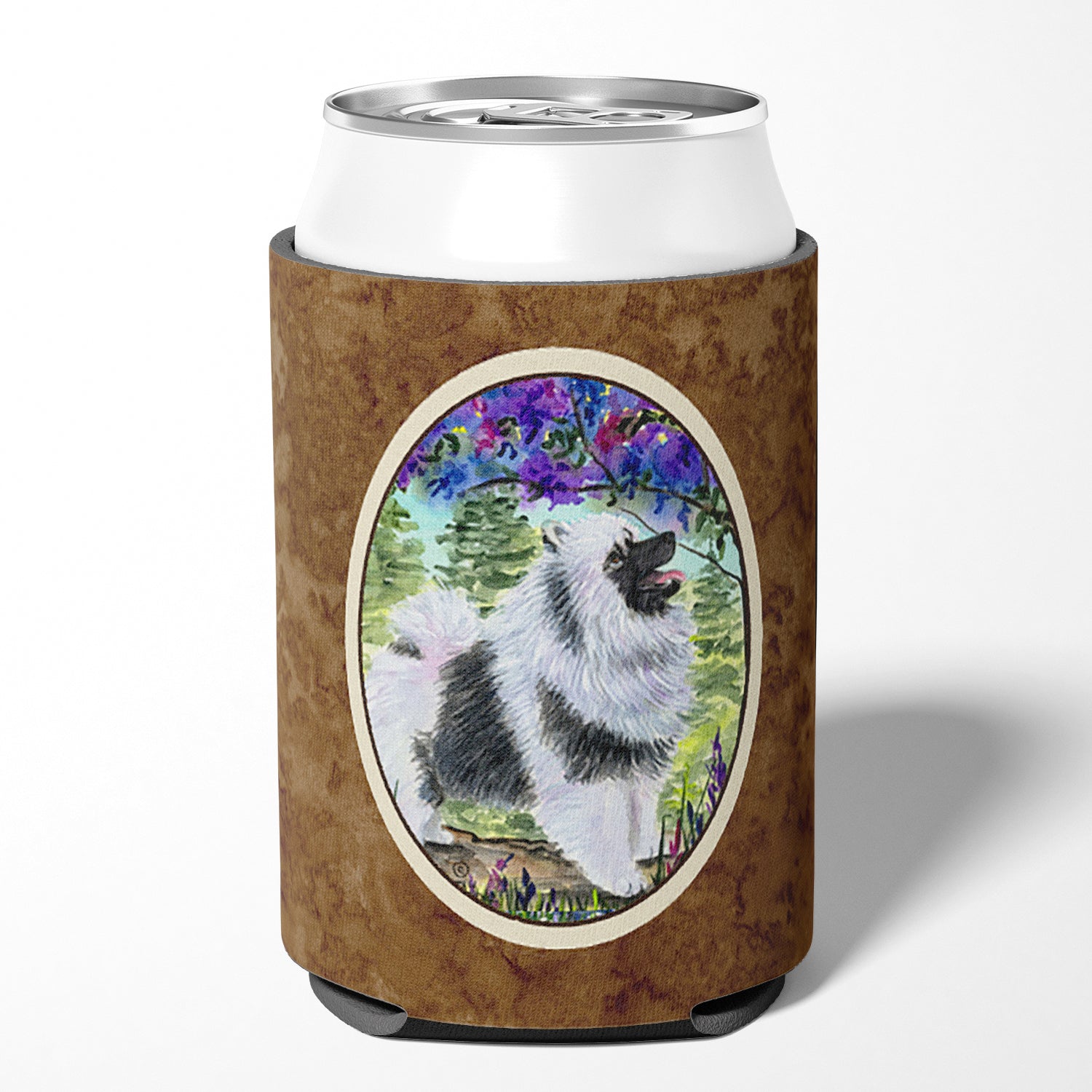 Keeshond Can or Bottle Beverage Insulator Hugger.