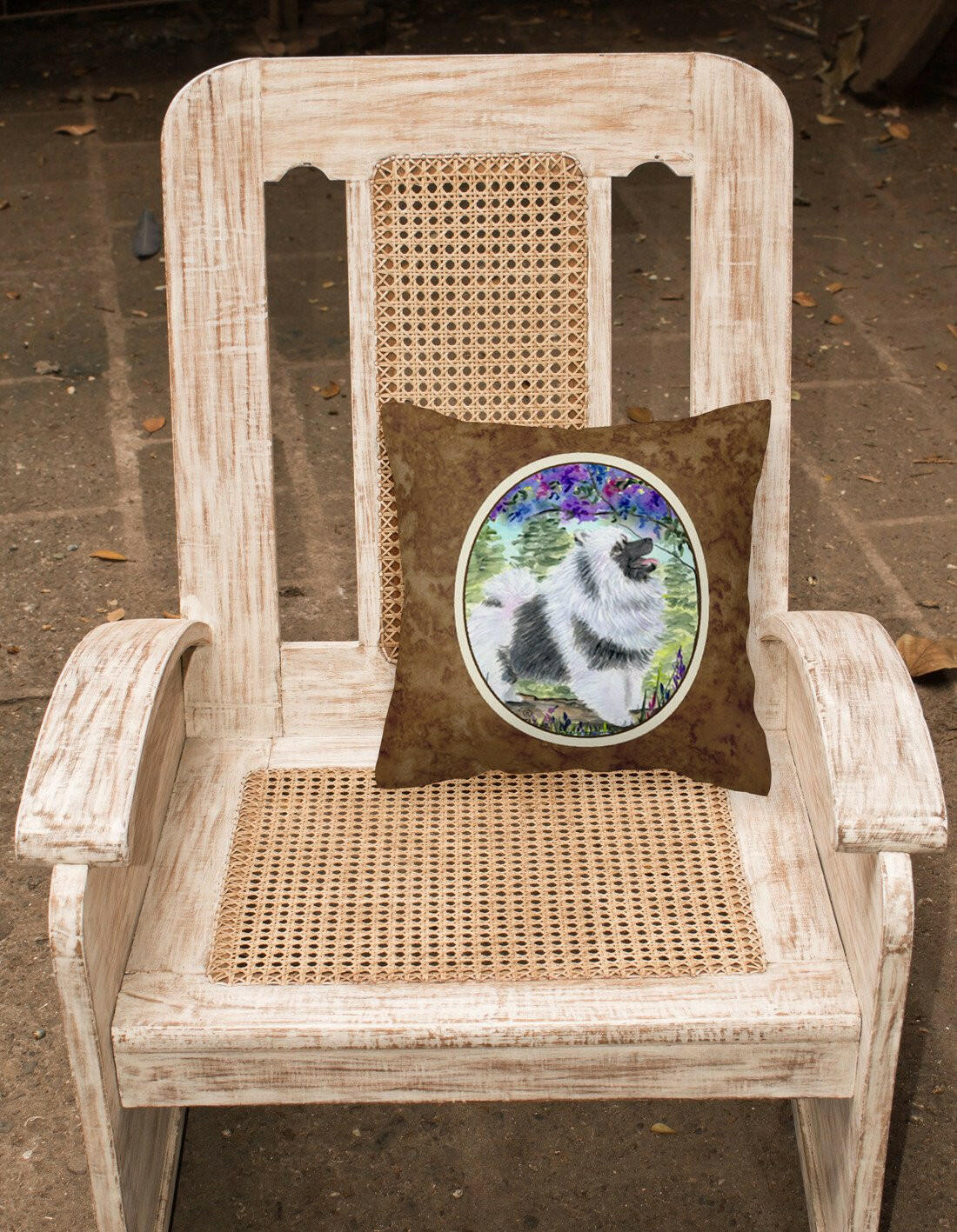 Keeshond Decorative   Canvas Fabric Pillow by Caroline's Treasures