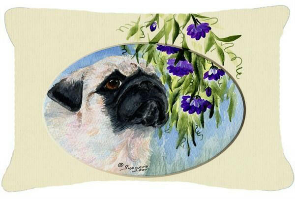 Pug Decorative   Canvas Fabric Pillow by Caroline's Treasures