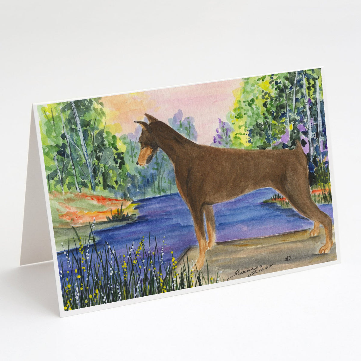 Buy this Doberman Greeting Cards and Envelopes Pack of 8