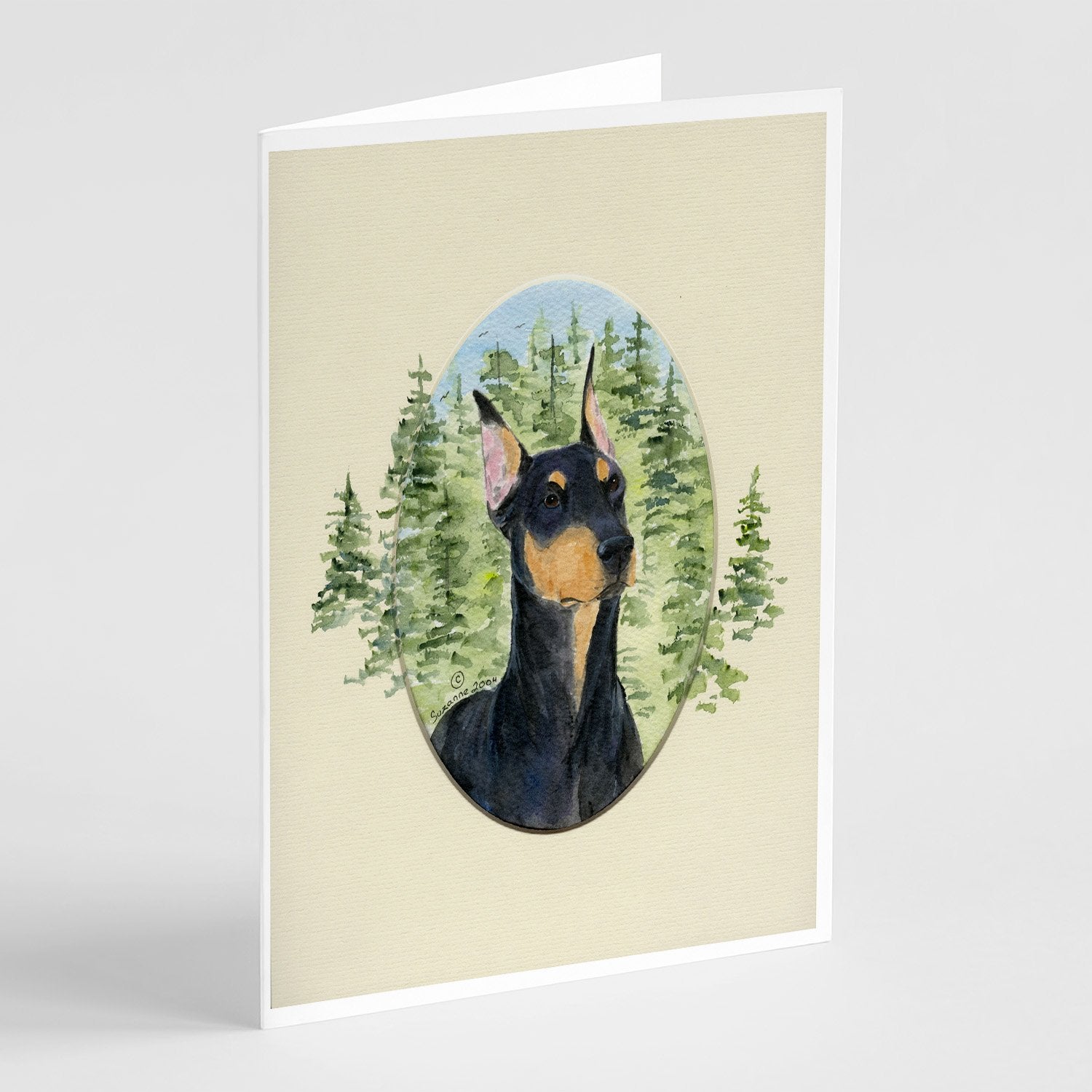 Buy this Doberman Greeting Cards and Envelopes Pack of 8