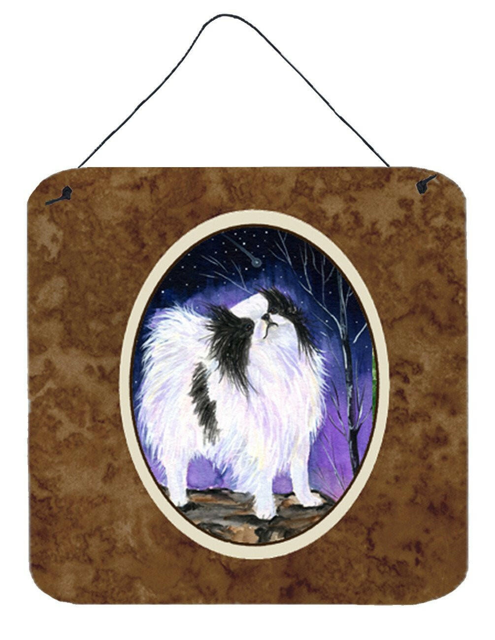 Japanese Chin Aluminium Metal Wall or Door Hanging Prints by Caroline's Treasures