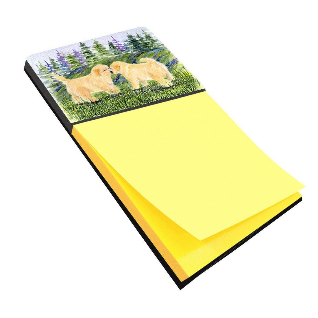 Golden Retriever Refiillable Sticky Note Holder or Postit Note Dispenser SS8102SN by Caroline's Treasures