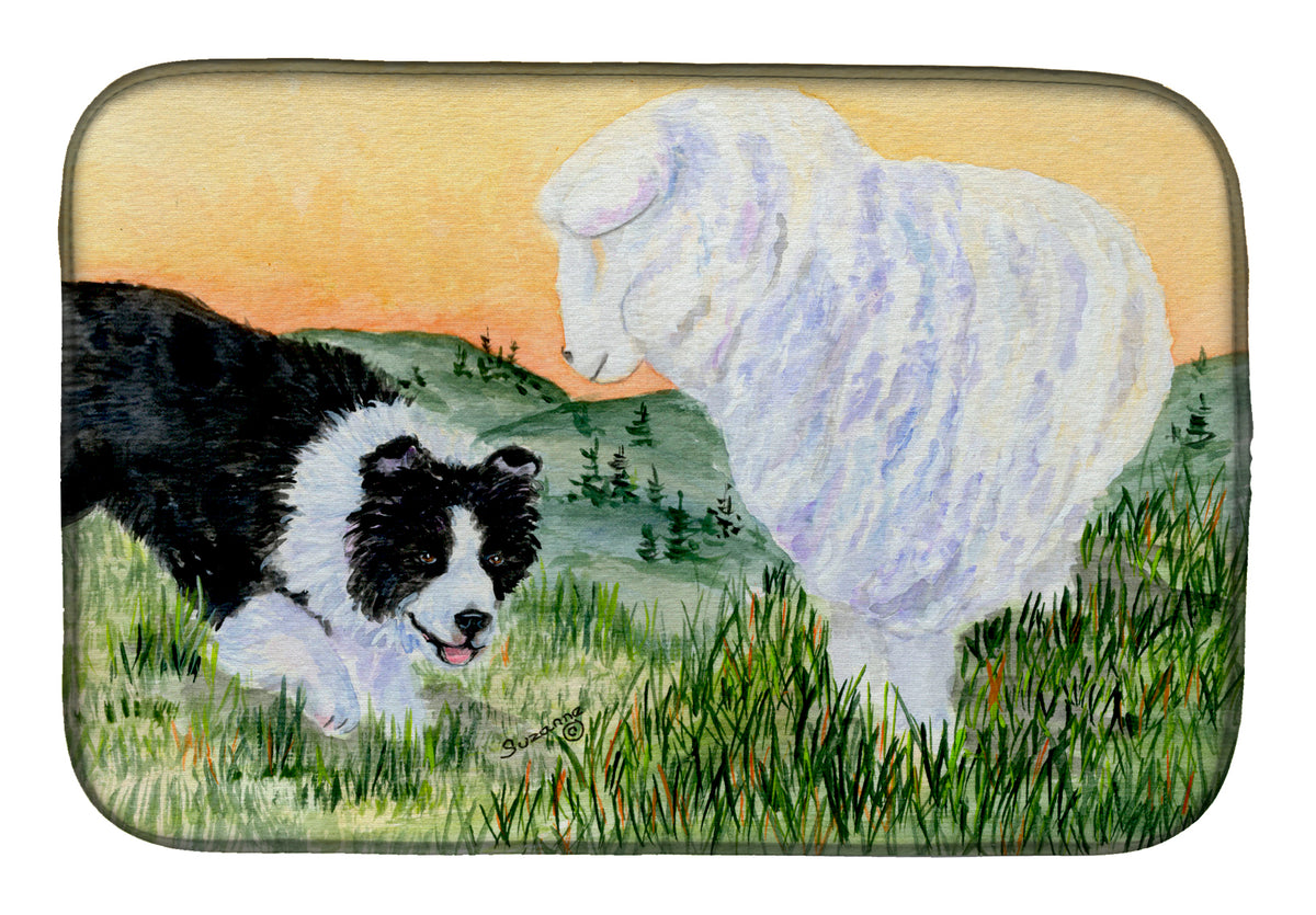 Border Collie Dish Drying Mat SS8103DDM  the-store.com.