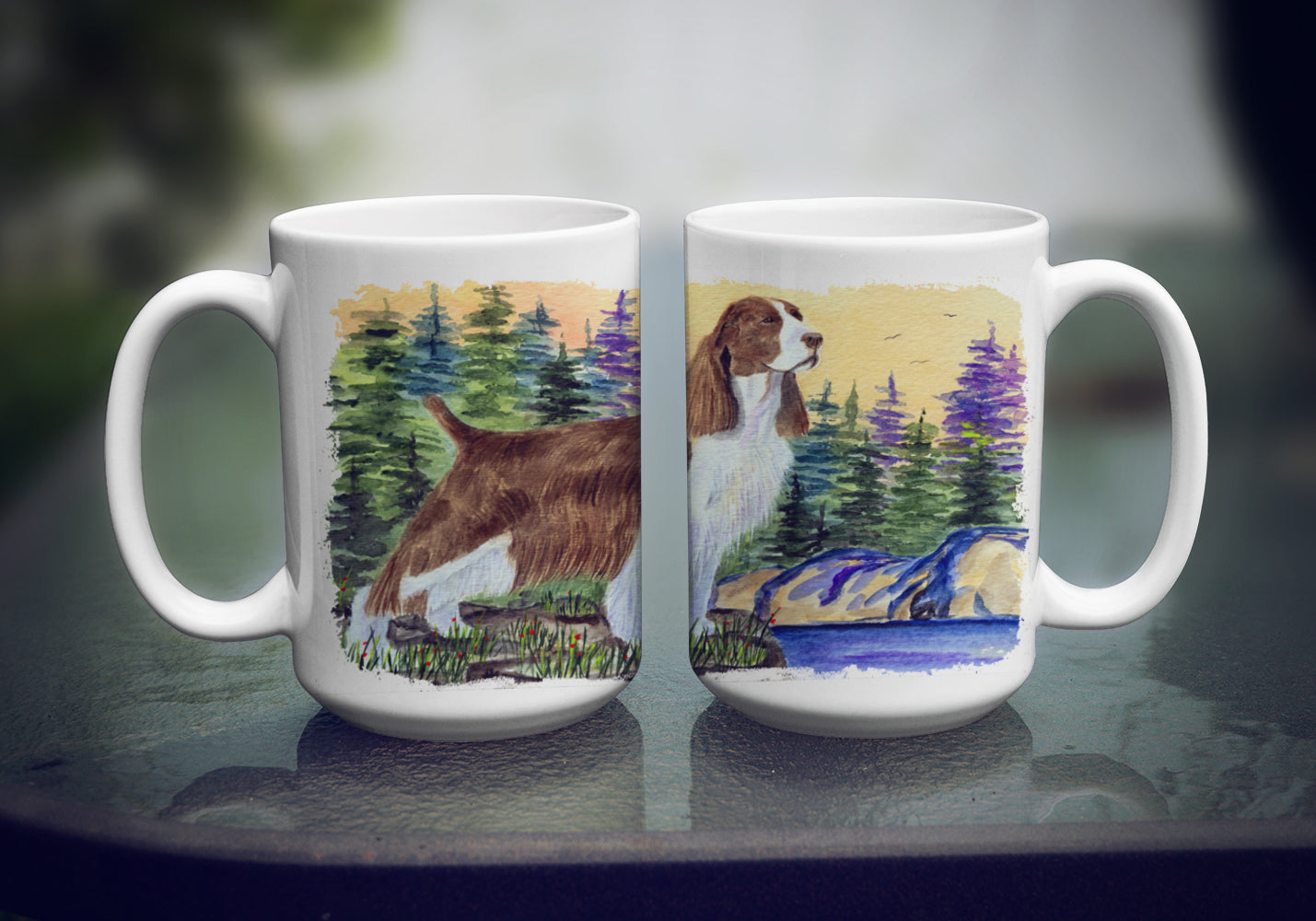 Springer Spaniel Dishwasher Safe Microwavable Ceramic Coffee Mug 15 ounce SS8105CM15  the-store.com.