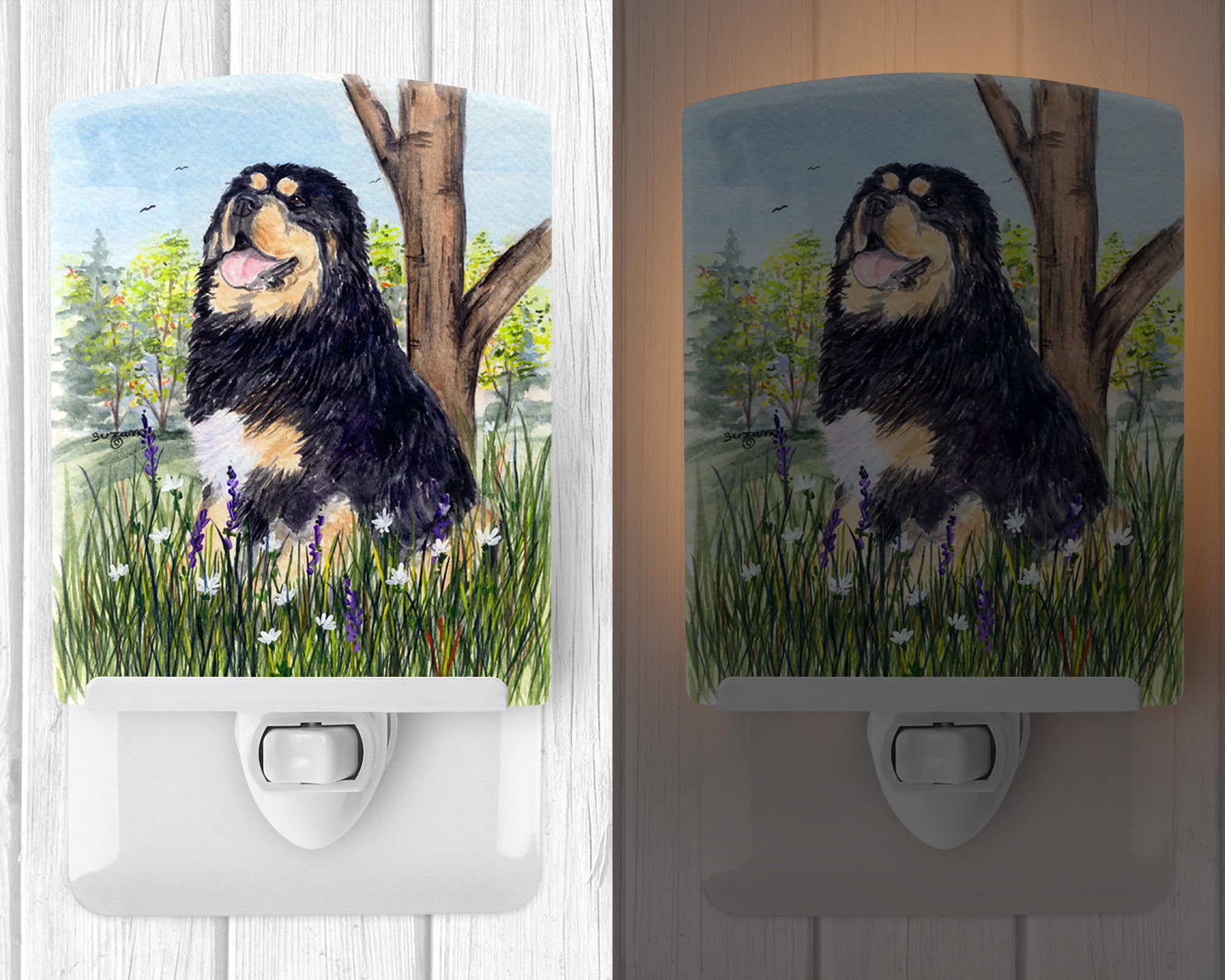 Tibetan Mastiff Ceramic Night Light SS8106CNL - the-store.com