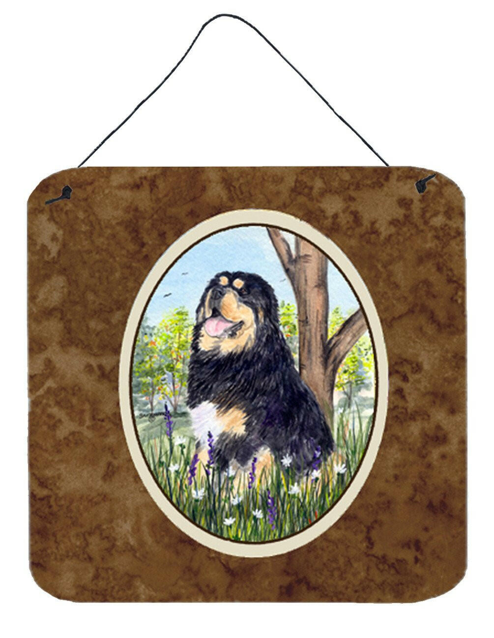 Tibetan Mastiff Aluminium Metal Wall or Door Hanging Prints by Caroline&#39;s Treasures