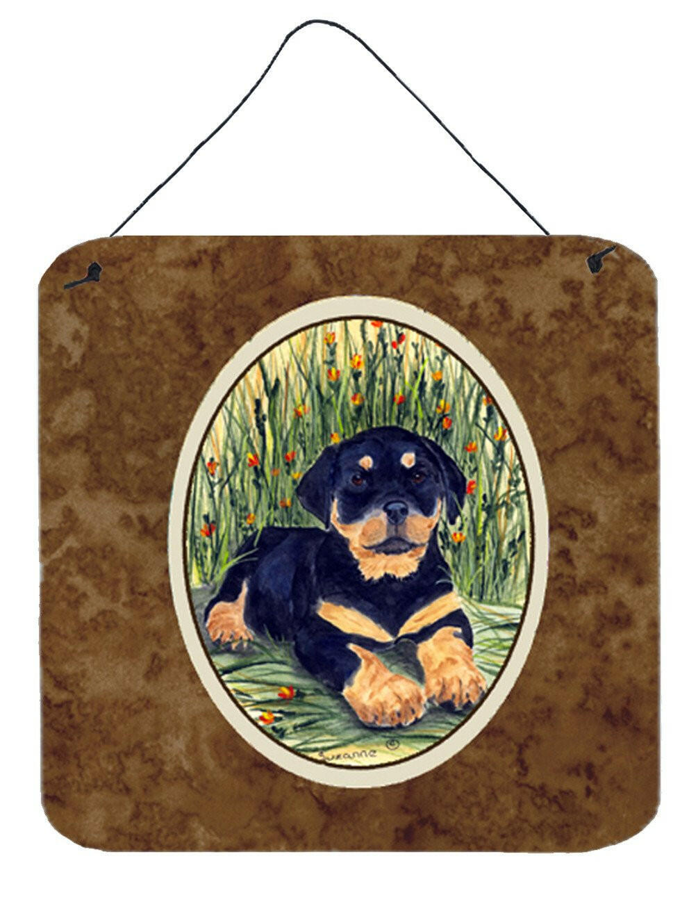 Rottweiler Aluminium Metal Wall or Door Hanging Prints by Caroline's Treasures