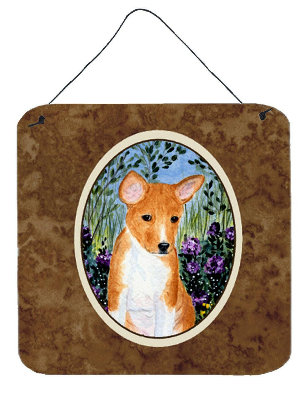 Basenji Aluminium Metal Wall or Door Hanging Prints by Caroline&#39;s Treasures