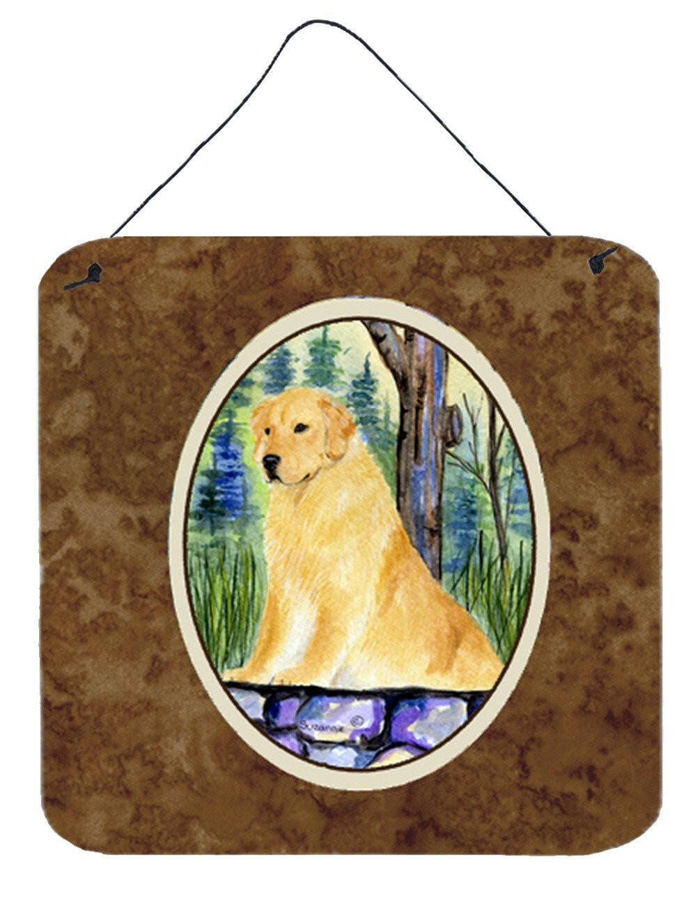 Golden Retriever Aluminium Metal Wall or Door Hanging Prints by Caroline&#39;s Treasures