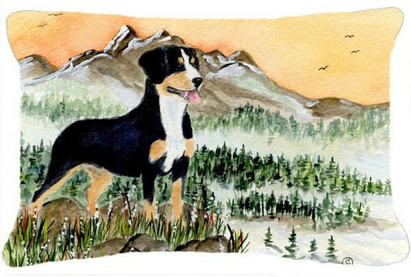 Entlebucher Mountain Dog Decorative   Canvas Fabric Pillow by Caroline's Treasures