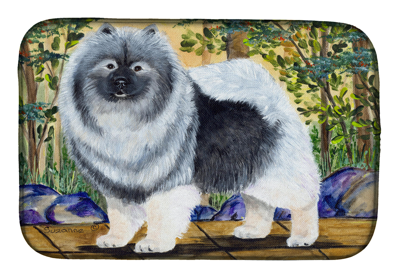 Keeshond Dish Drying Mat SS8127DDM  the-store.com.