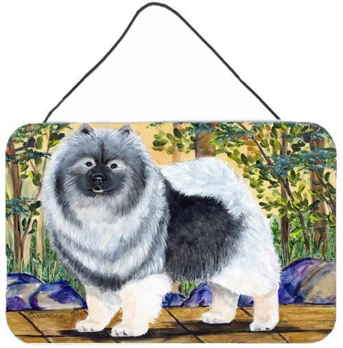 Keeshond Indoor Aluminium Metal Wall or Door Hanging Prints by Caroline's Treasures