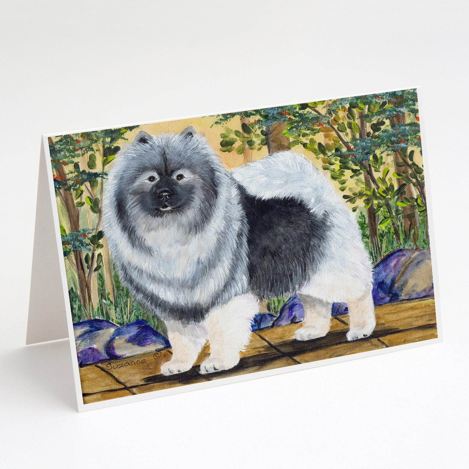 Buy this Keeshond Greeting Cards and Envelopes Pack of 8