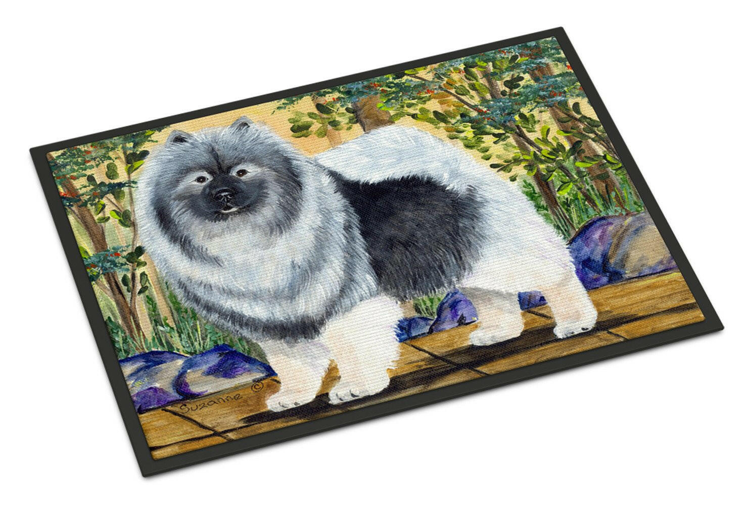 Keeshond Indoor or Outdoor Mat 24x36 Doormat - the-store.com