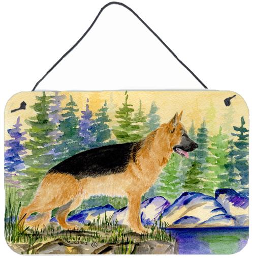 German Shepherd Indoor Aluminium Metal Wall or Door Hanging Prints by Caroline's Treasures