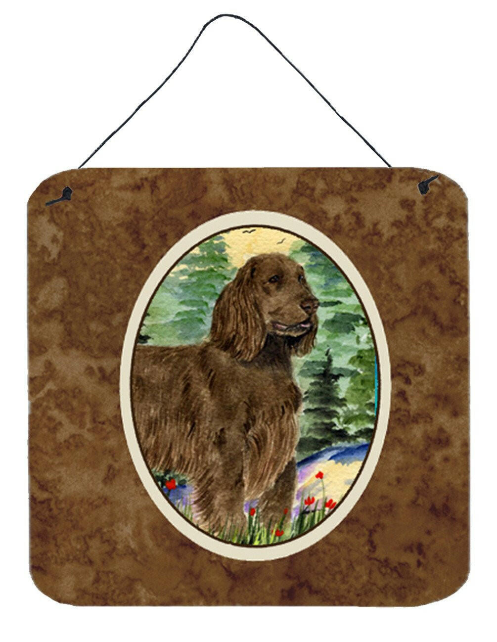 Field Spaniel Aluminium Metal Wall or Door Hanging Prints by Caroline's Treasures