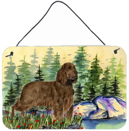 Field Spaniel Indoor Aluminium Metal Wall or Door Hanging Prints by Caroline's Treasures