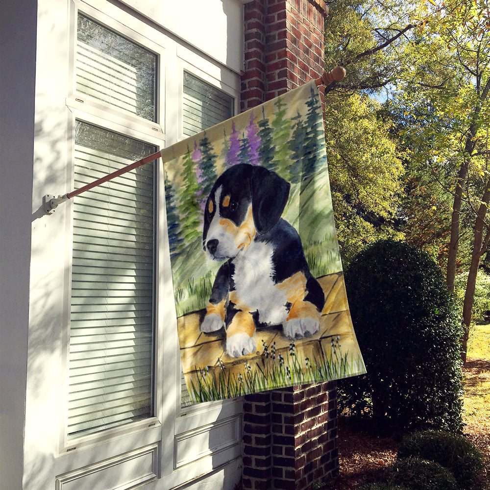 Entlebucher Mountain Dog Flag Canvas House Size  the-store.com.