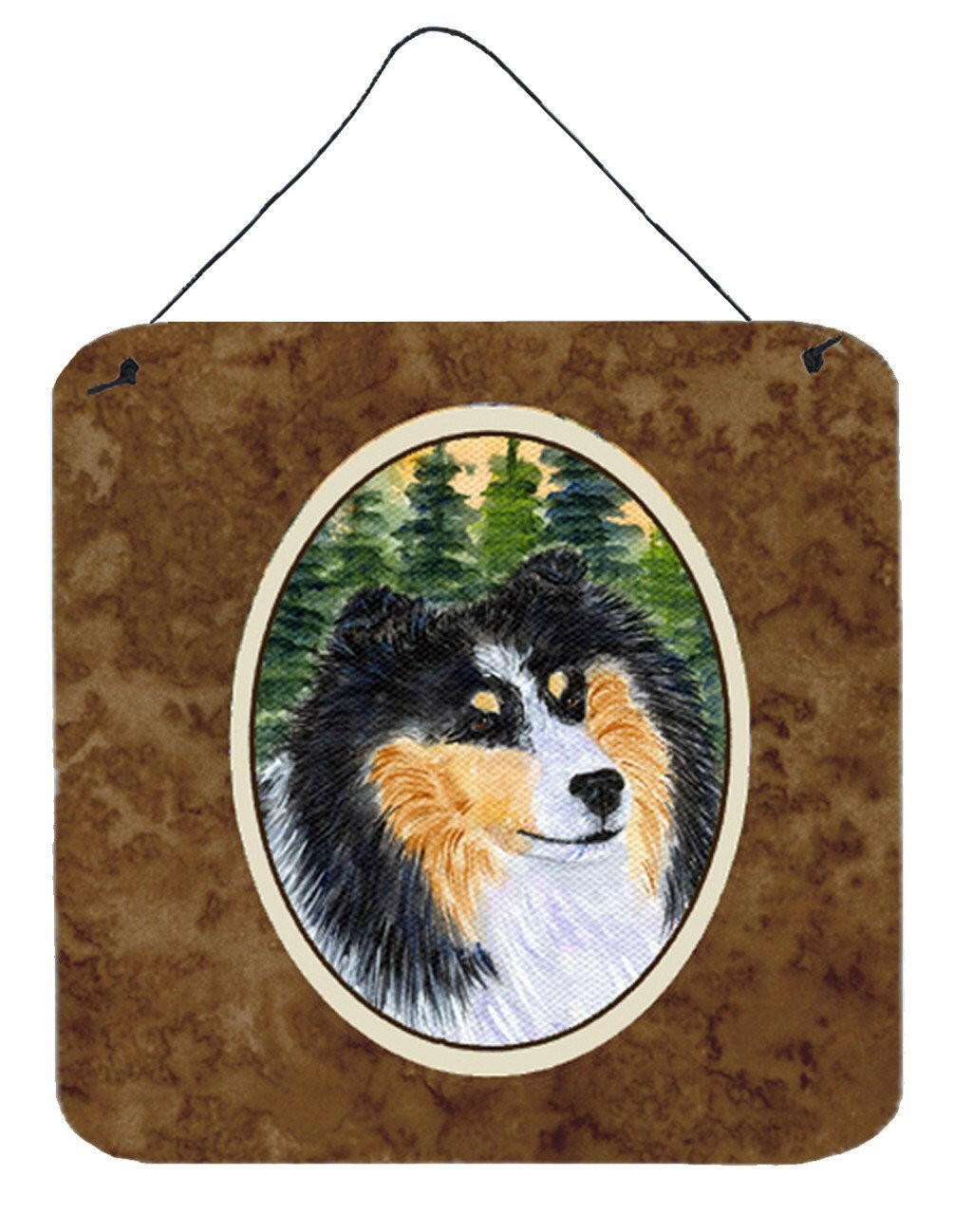 Sheltie Aluminium Metal Wall or Door Hanging Prints by Caroline's Treasures