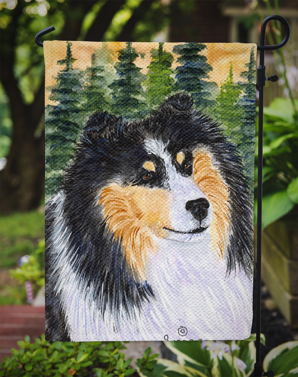 Sheltie Flag Garden Size.