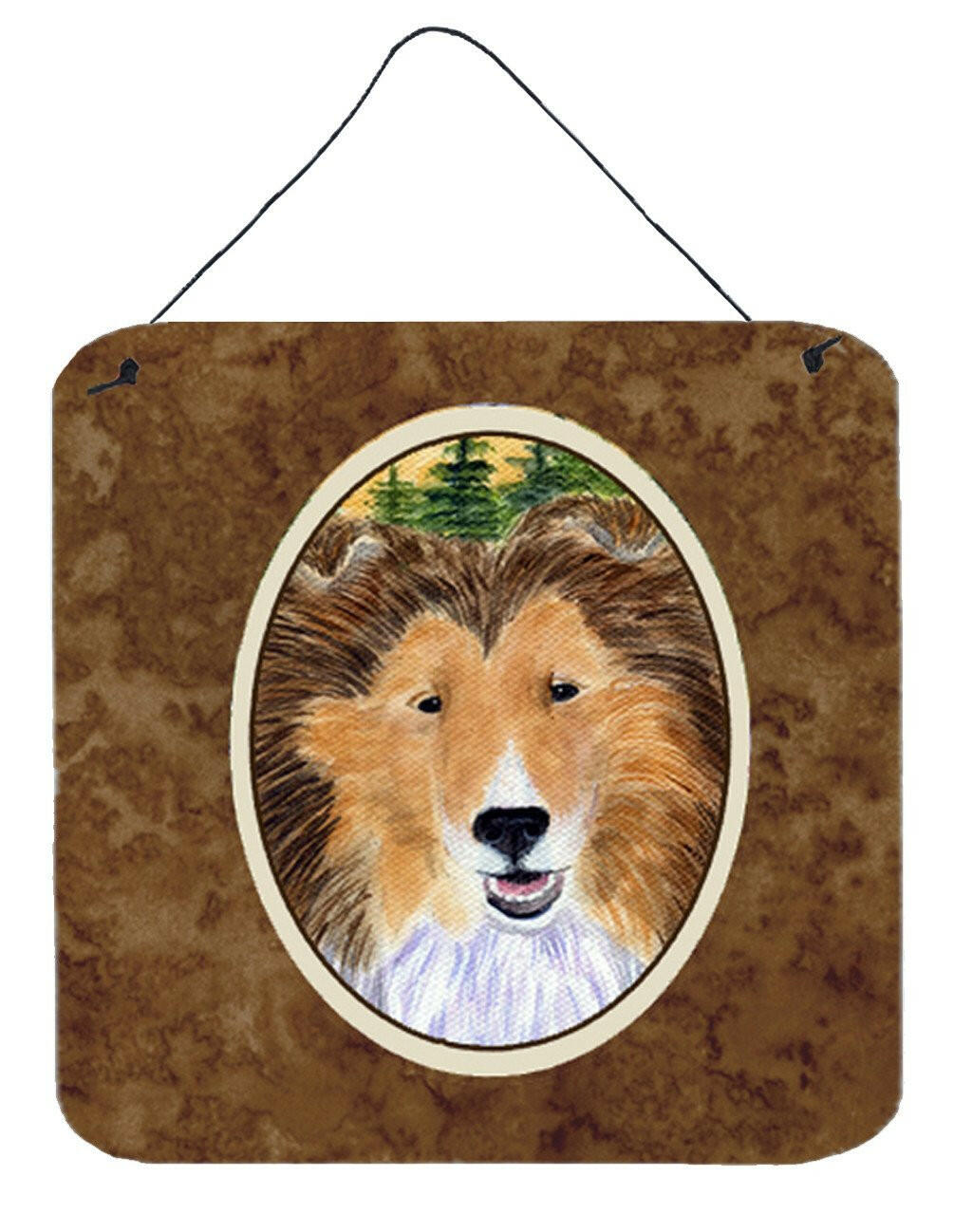 Sheltie Aluminium Metal Wall or Door Hanging Prints by Caroline's Treasures