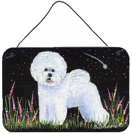 Bichon Frise Indoor Aluminium Metal Wall or Door Hanging Prints by Caroline&#39;s Treasures