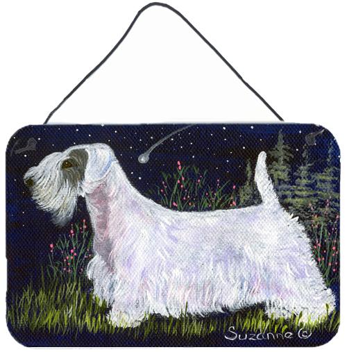 Sealyham Terrier Indoor Aluminium Metal Wall or Door Hanging Prints by Caroline&#39;s Treasures