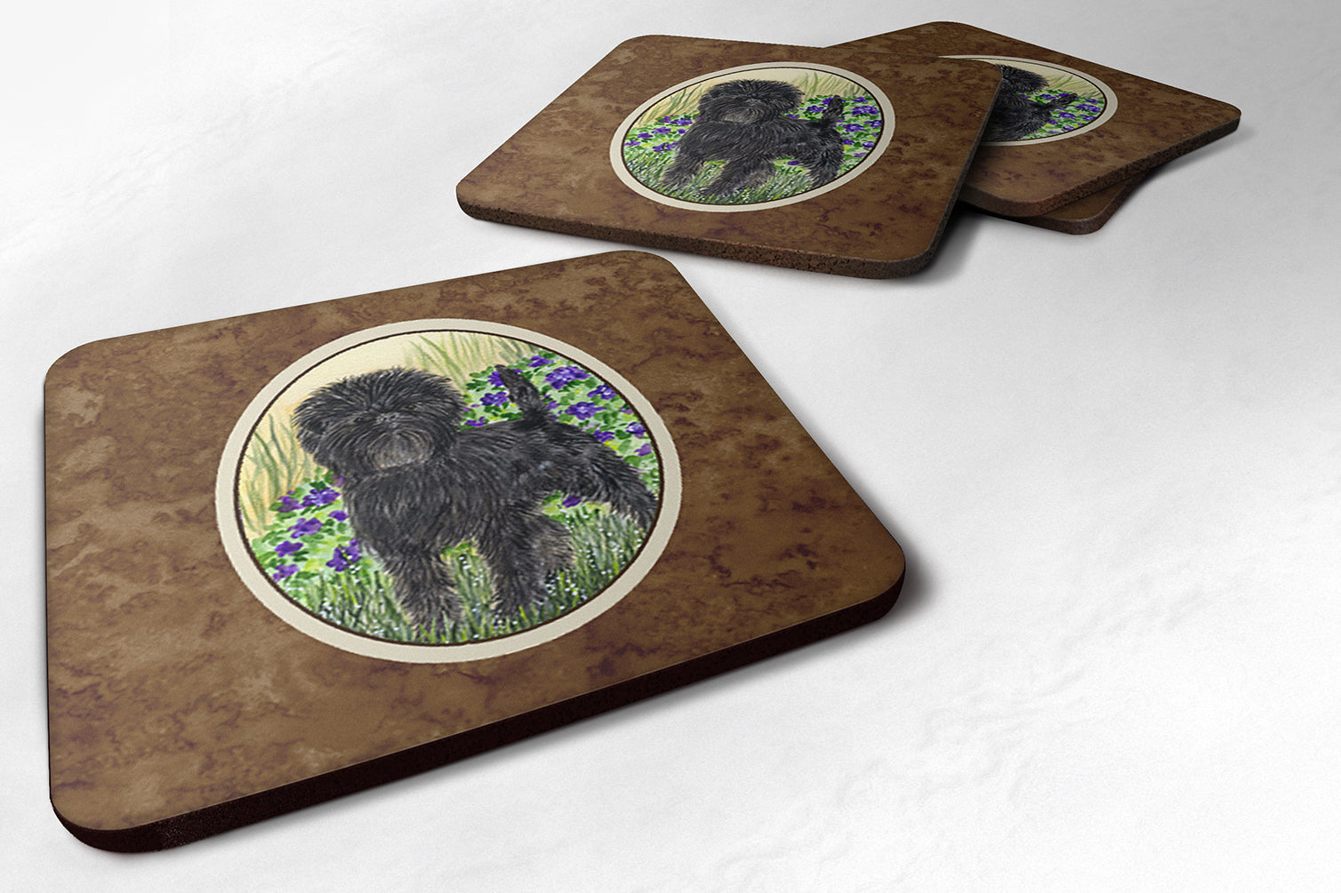 Set of 4 Affenpinscher Foam Coasters - the-store.com