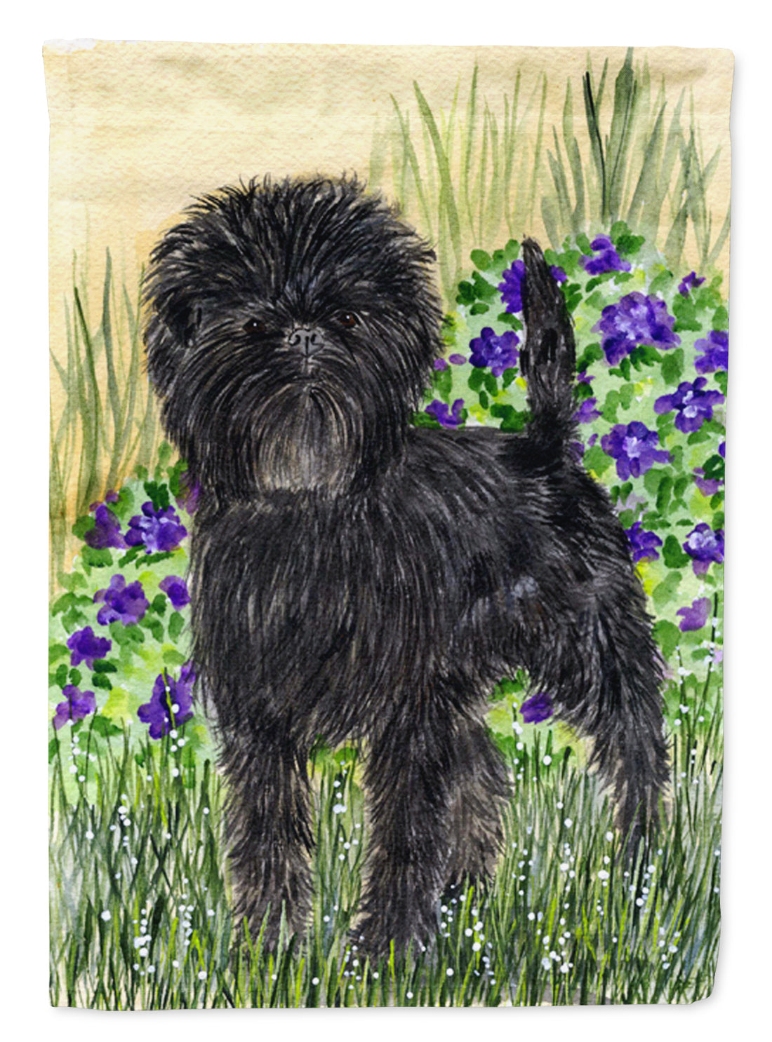 Affenpinscher Flag Garden Size.