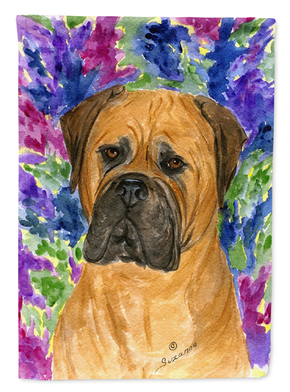 Bullmastiff Flag Canvas House Size  the-store.com.