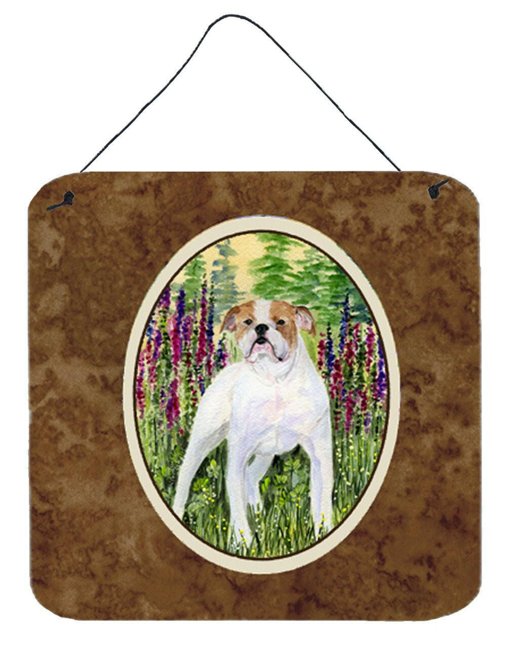 English Bulldog Aluminium Metal Wall or Door Hanging Prints by Caroline&#39;s Treasures