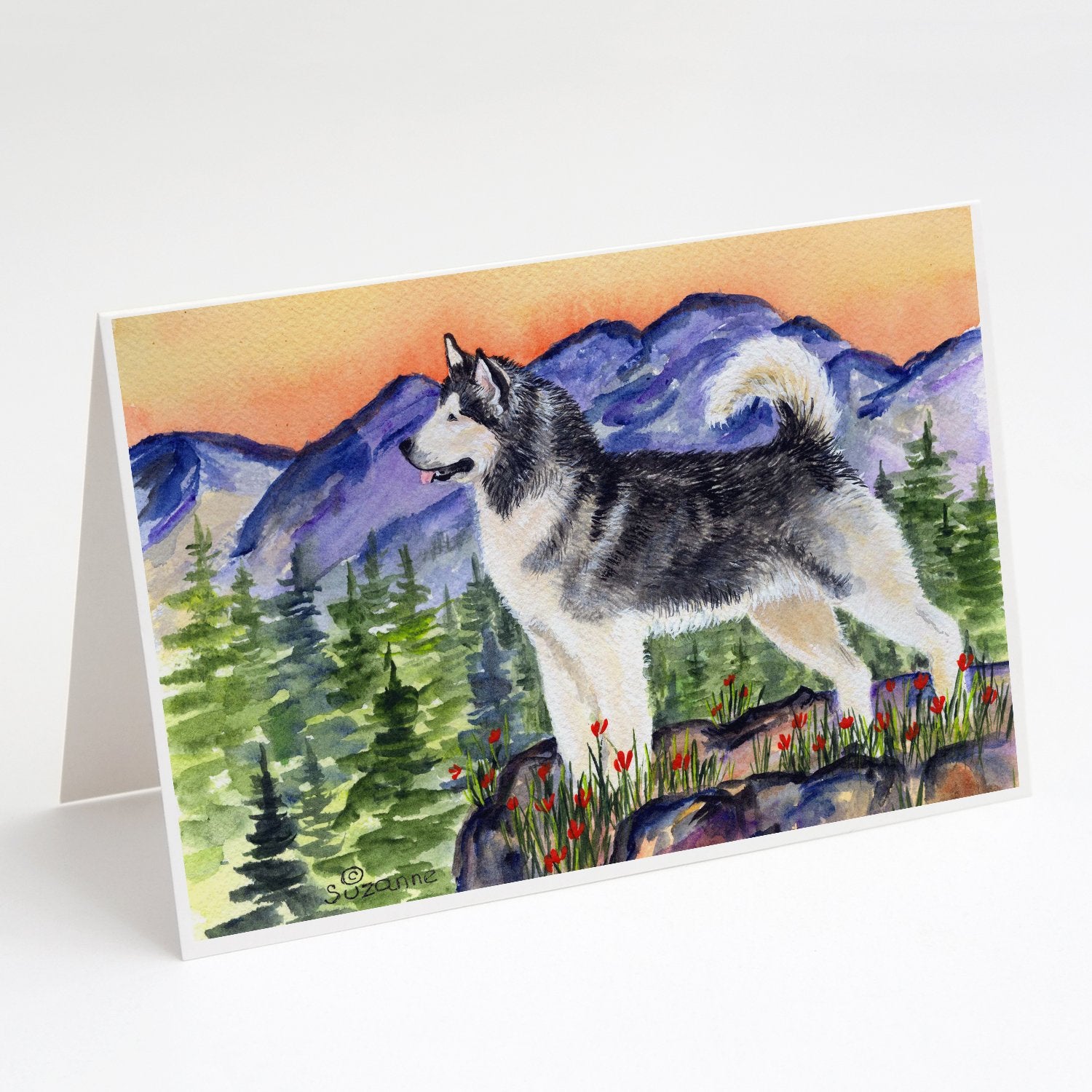 Buy this Alaskan Malamute Greeting Cards and Envelopes Pack of 8