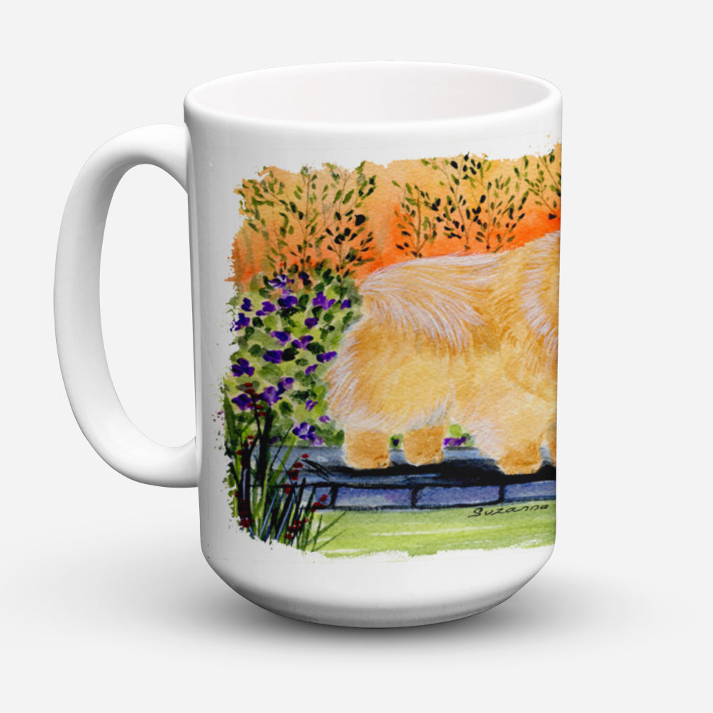 Pomeranian Dishwasher Safe Microwavable Ceramic Coffee Mug 15 ounce SS8161CM15  the-store.com.