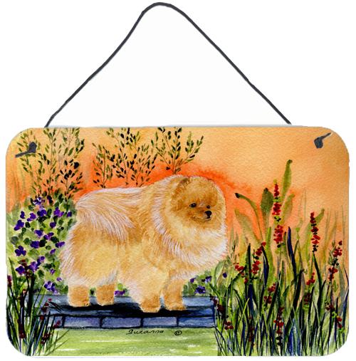 Pomeranian Indoor Aluminium Metal Wall or Door Hanging Prints by Caroline&#39;s Treasures