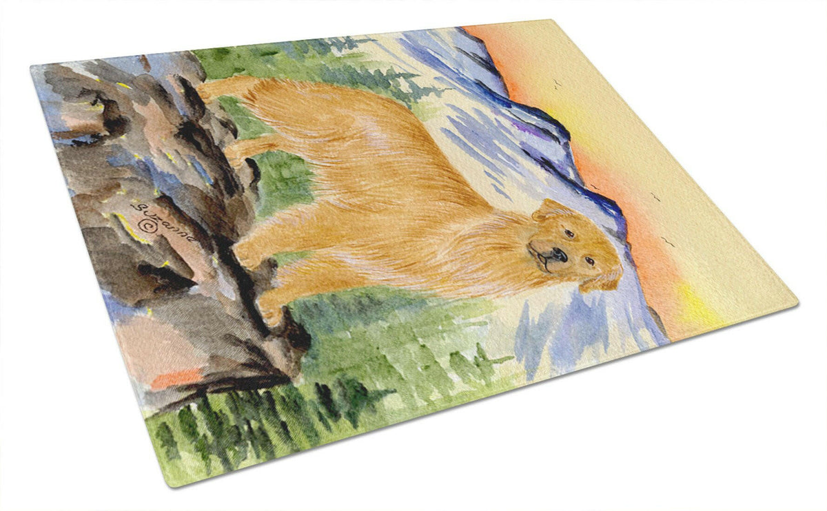 Golden Retriever Glass Cutting Board Large by Caroline&#39;s Treasures