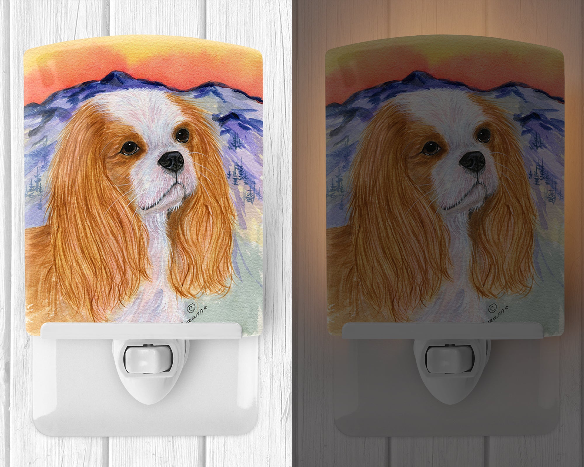 Cavalier Spaniel Ceramic Night Light SS8164CNL - the-store.com