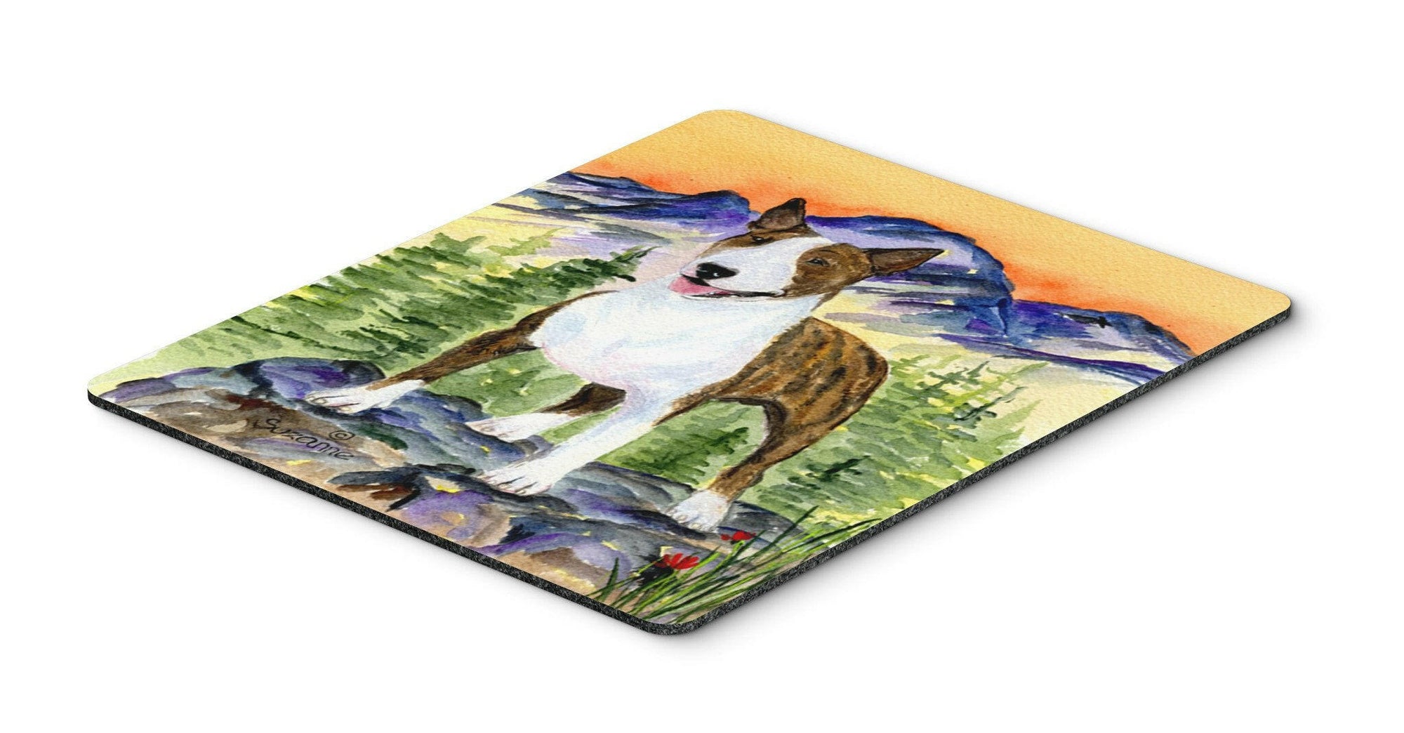 Bull Terrier Mouse Pad / Hot Pad / Trivet by Caroline's Treasures