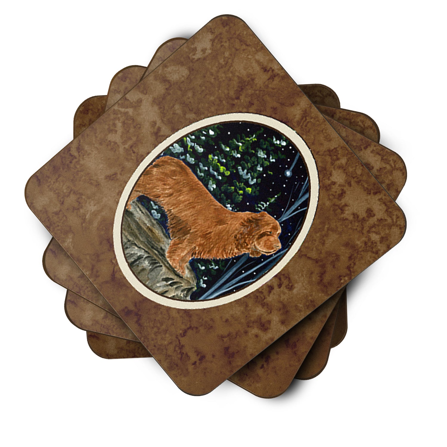 Set of 4 Sussex Spaniel Foam Coasters - the-store.com