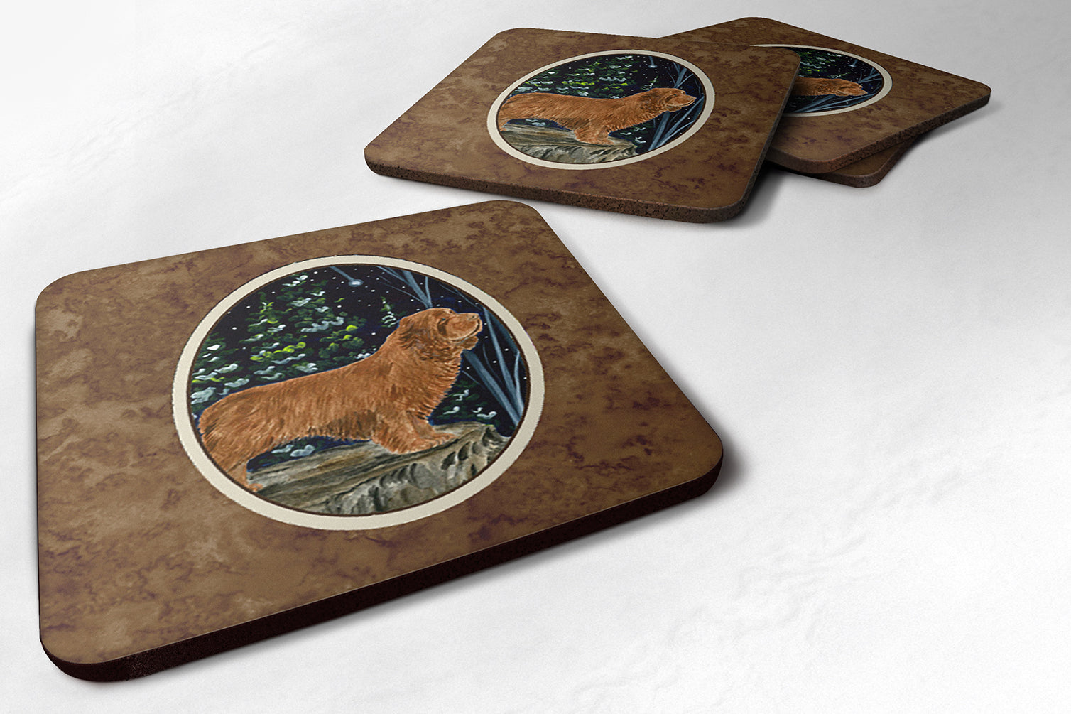 Set of 4 Sussex Spaniel Foam Coasters - the-store.com