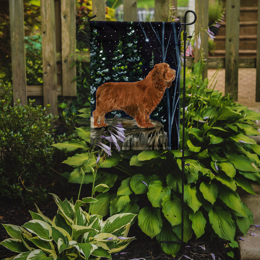 Sussex Spaniel Flag Garden Size.