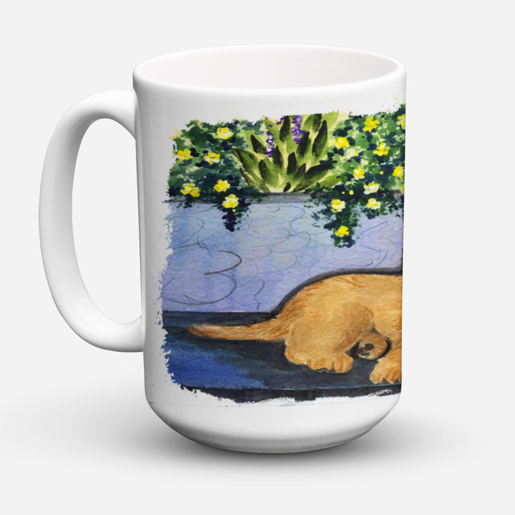 Briard Dishwasher Safe Microwavable Ceramic Coffee Mug 15 ounce SS8180CM15  the-store.com.