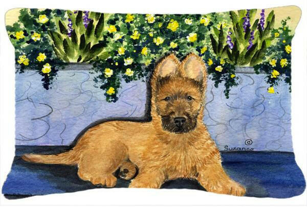 Briard Decorative   Canvas Fabric Pillow by Caroline&#39;s Treasures