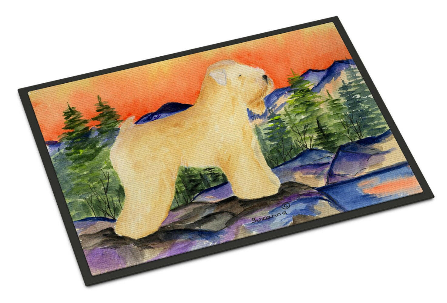 Wheaten Terrier Soft Coated Indoor Outdoor Mat 18x27 Doormat - the-store.com